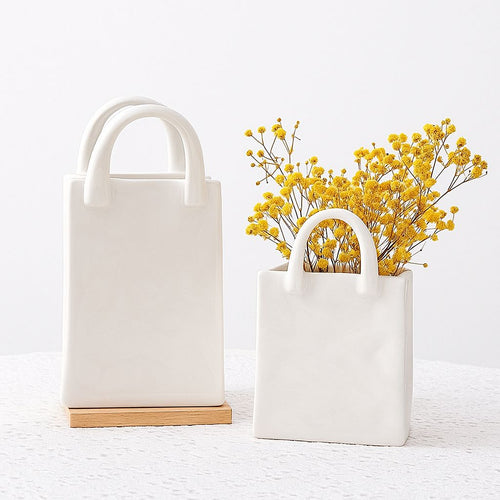 Ceramic Handbag Vase