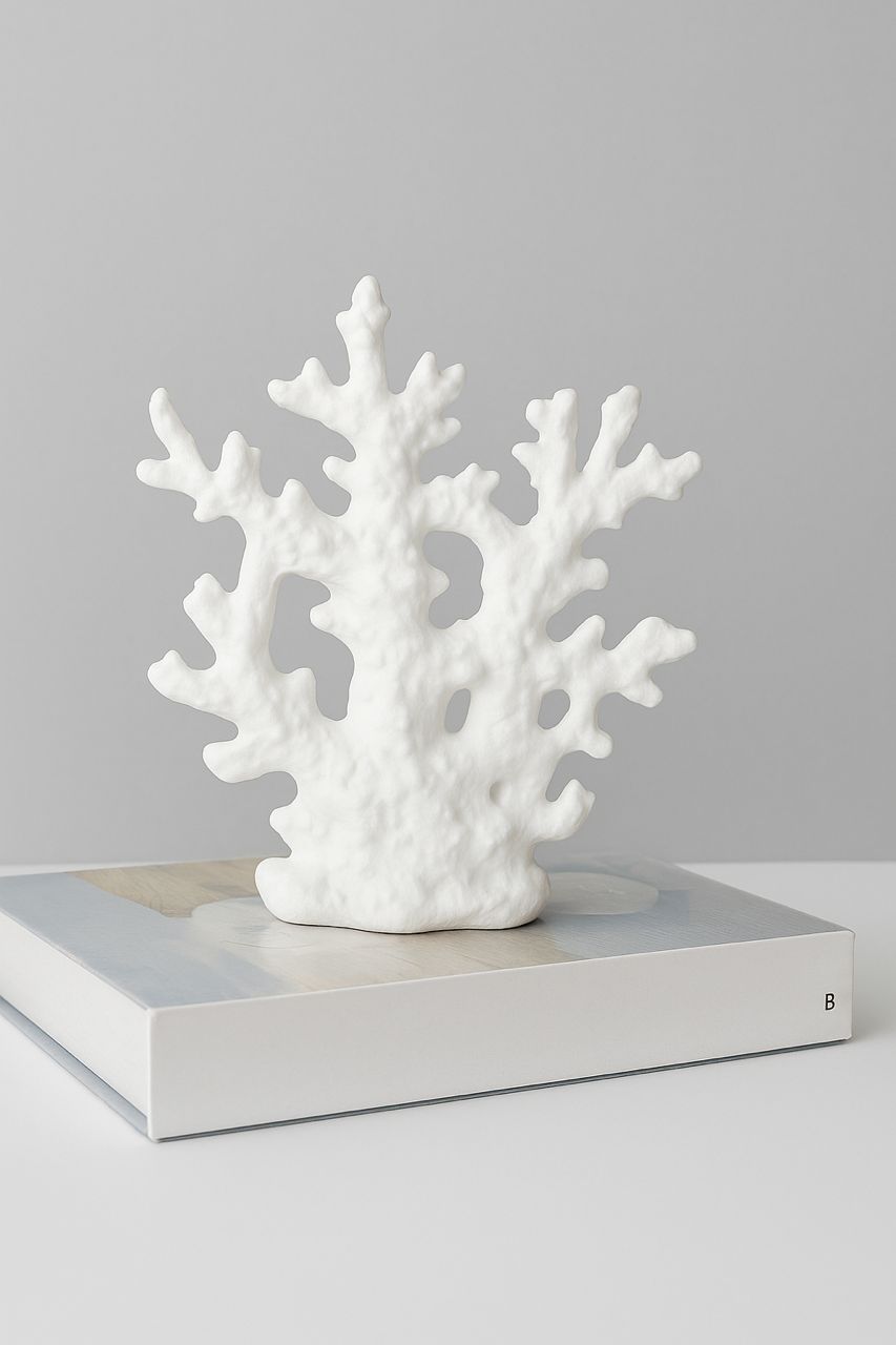 White Coral Decorative Sculpture