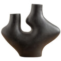 Abstract Black Ceramic Vase